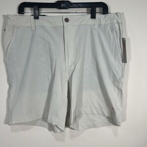 Margaritaville Men's Shorts Size 34 Beige‎ 4-Way Stretch Quick Dry Chino NWT